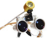 Dental Glasses 3.5X 420mm +LED Head Light Lamp