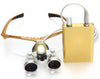 Dental Glasses 3.5X 420mm +LED Head Light Lamp